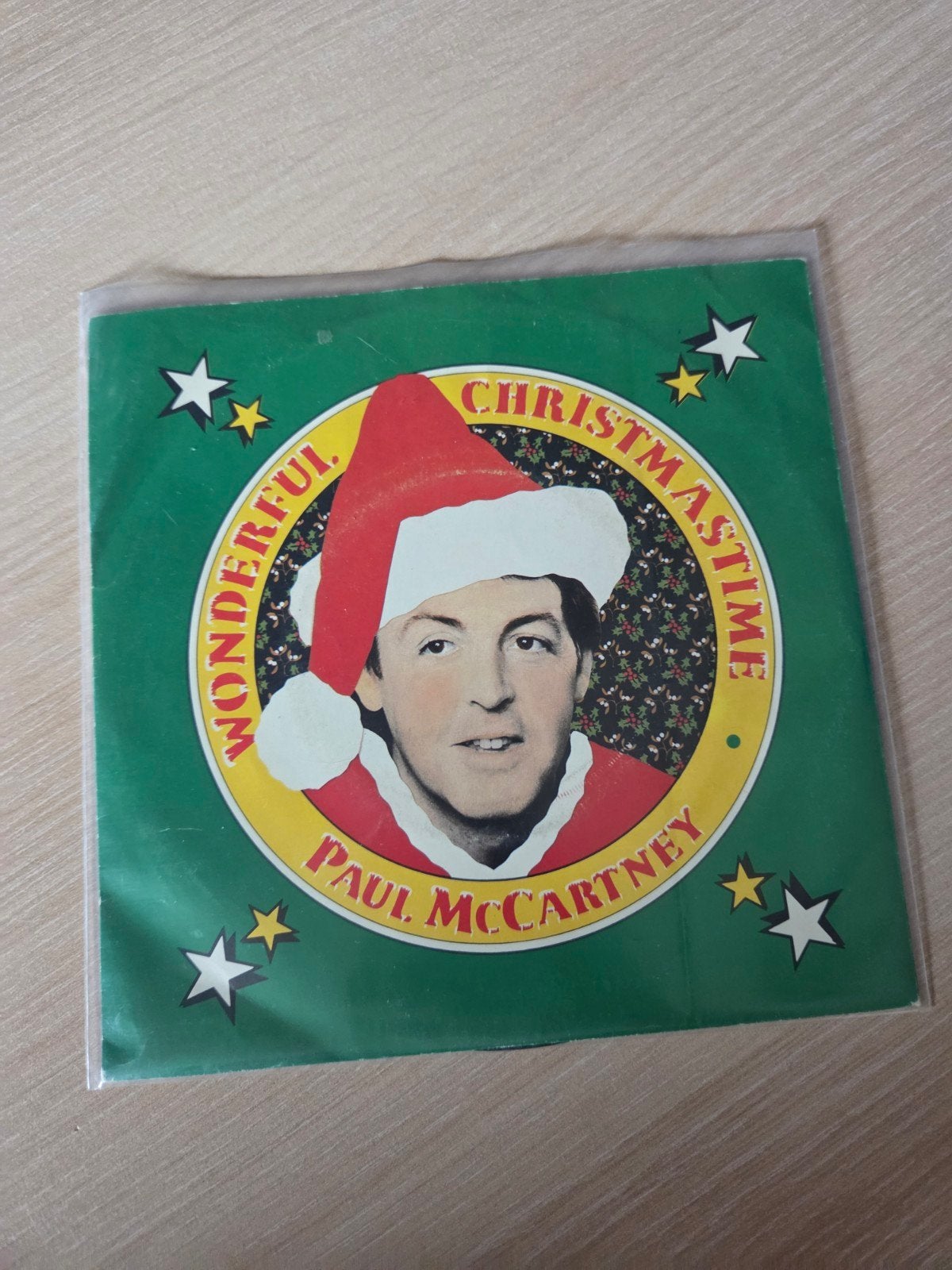 Paul McCartney - Wonderful Christmastime / Rudolph The Red-N, Cd's en Dvd's, Gebruikt, Fotohoes, 7 inch, Ophalen of Verzenden