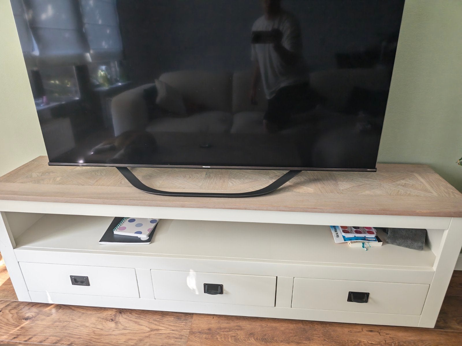 Tv meubel, Ophalen, Gebruikt, 25 tot 50 cm, Minder dan 100 cm