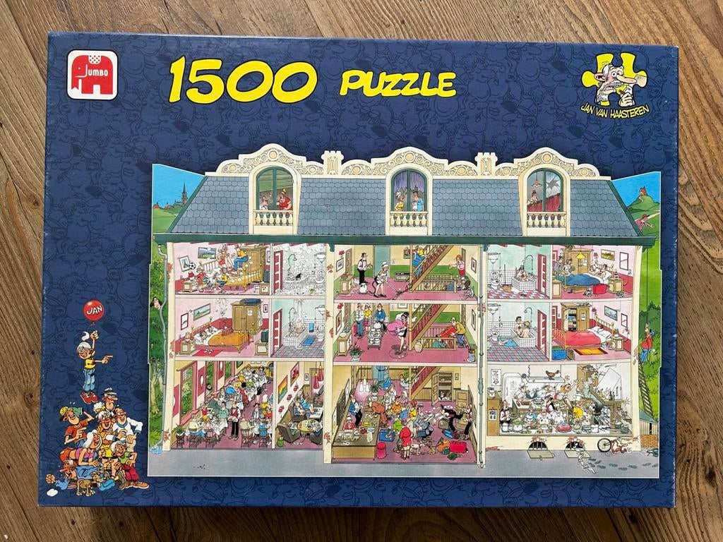 Jan van Haasteren puzzels 1000/1500 stukjes, Ophalen of Verzenden, 500 t/m 1500 stukjes, Zo goed als nieuw