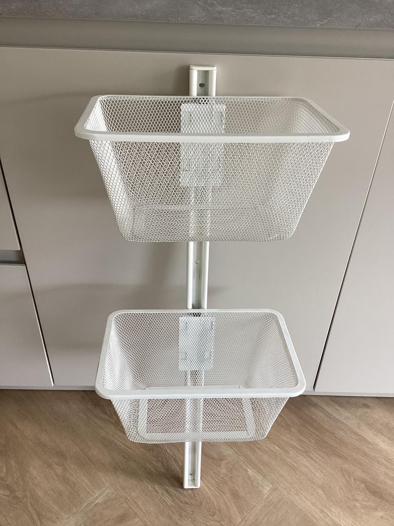 Ikea opbergsysteem, Ophalen, Gebruikt, Wit, Metaal