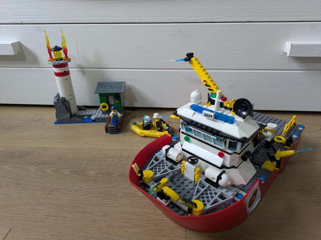 lego city brandweerboot 60109, Ophalen of Verzenden