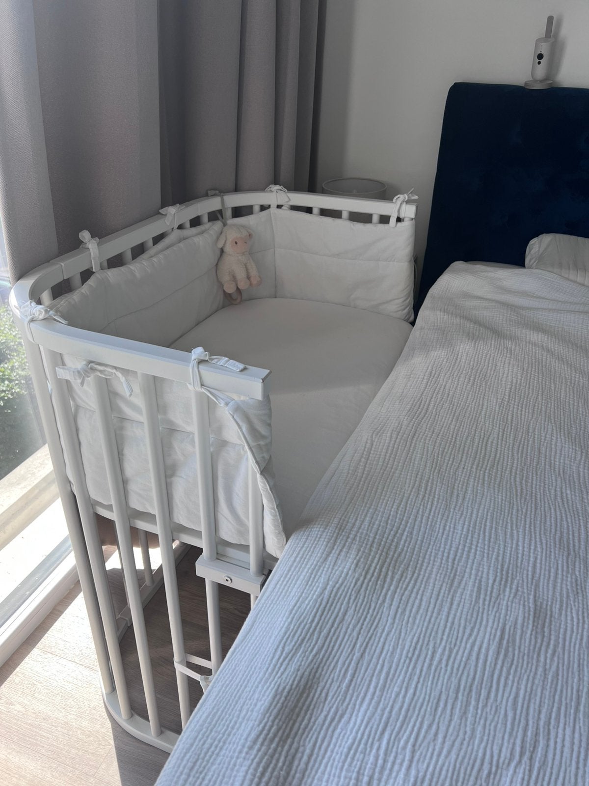 Babybay Boxpspring Co-Sleeper bed white, Kinderen en Baby's, Zo goed als nieuw, Minder dan 140 cm, Minder dan 70 cm, Ophalen