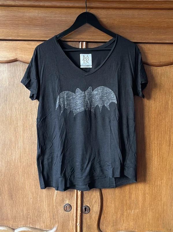 Zoe Karssen shirt met print, Ophalen of Verzenden, Zo goed als nieuw, Zwart, Korte mouw