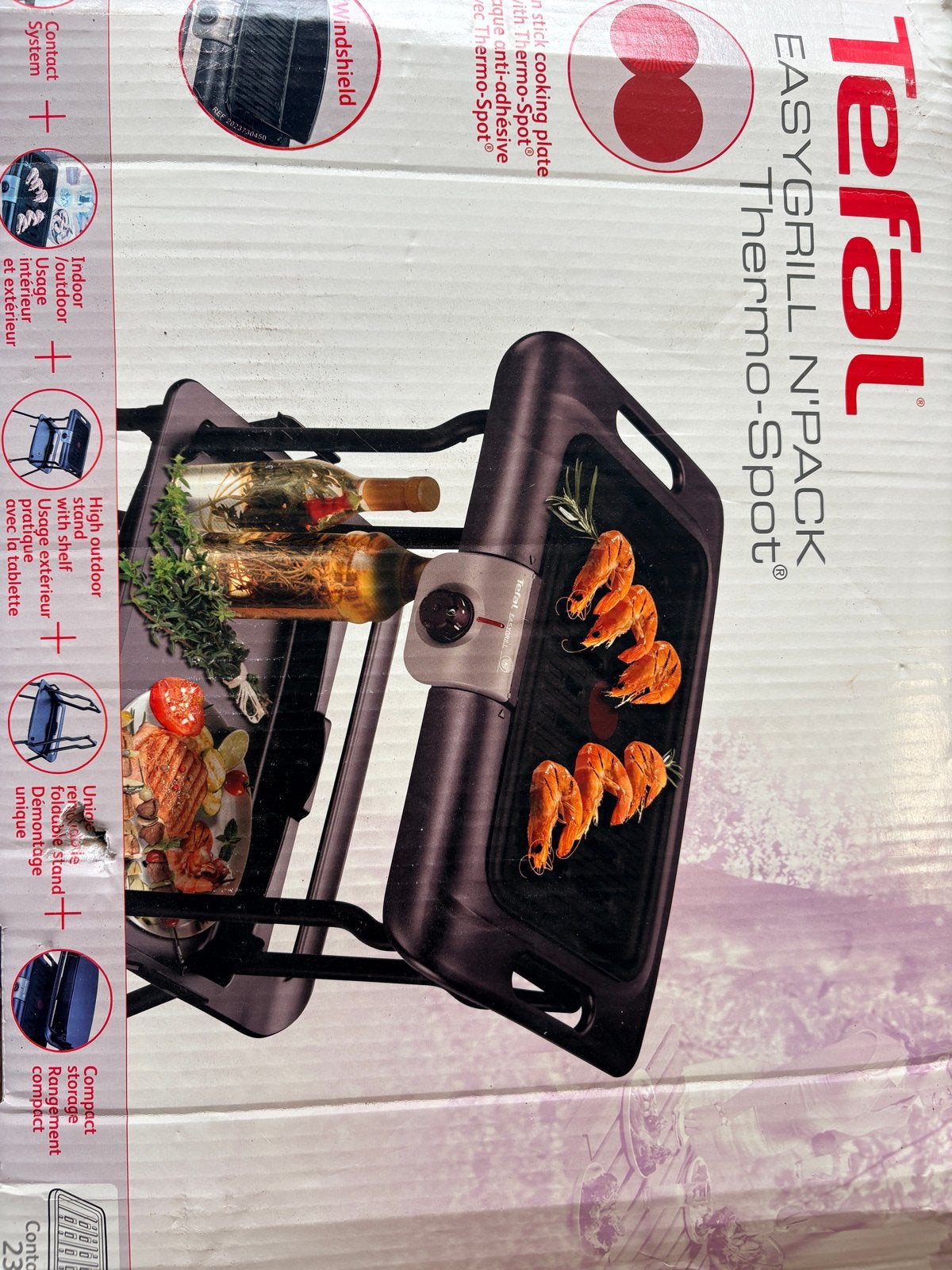 Tefal EasyGrill N'Pack Thermo-Spot Tafelgrill / barbeceu, Ophalen, Nieuw, Tafelgrill