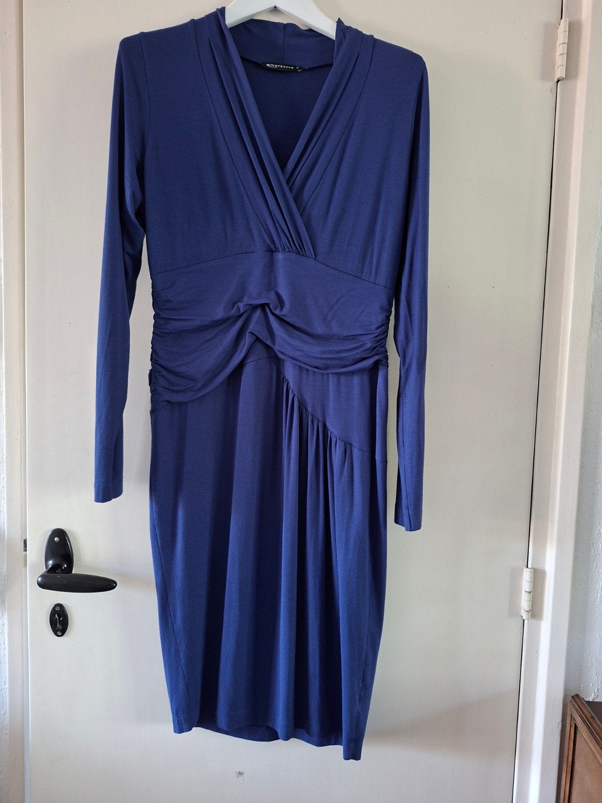 blauwe Expresso jurk maat M., Kleding | Dames, Maat 38/40 (M), Ophalen of Verzenden, Knielengte, Gedragen
