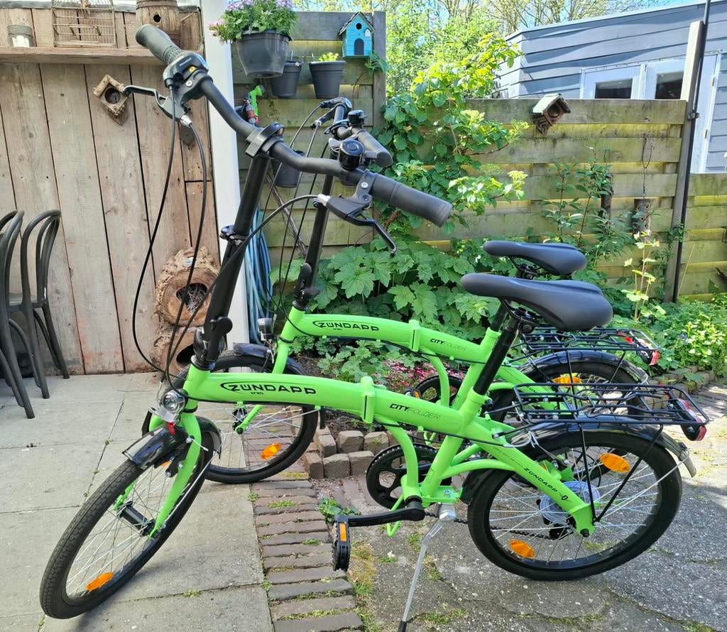 2x Zundapp City Falte 6-speed vouwfiets, Overige merken, 20 inch of meer, Velgrem, Versnellingen