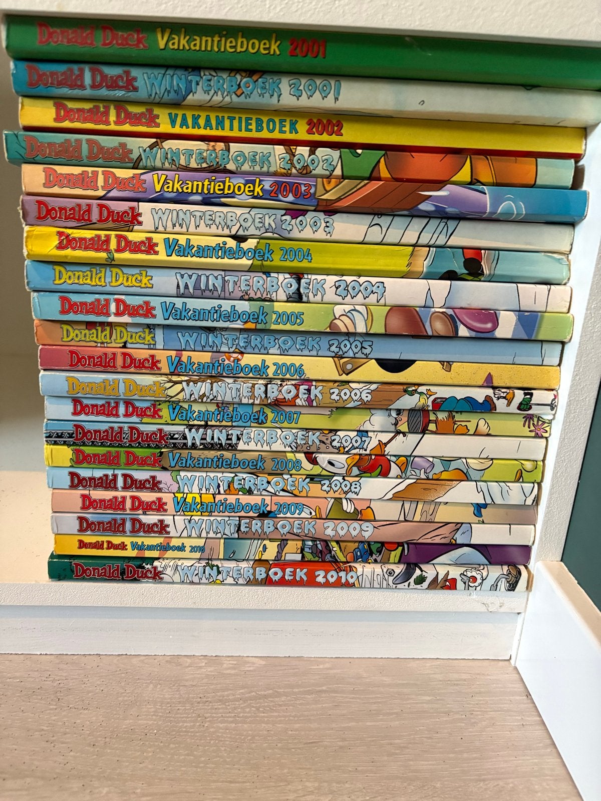 Donald Duck Zomer- en Winterboeken 2001-2010 (20 stuks), Boeken, Complete serie of reeks, Ophalen, Gelezen