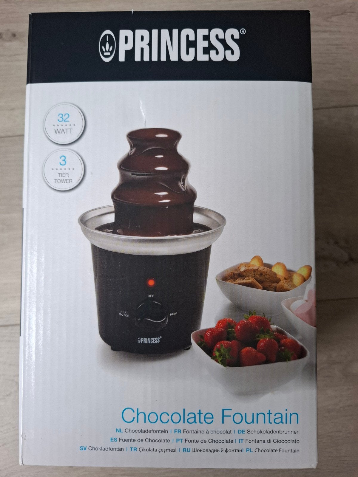 Princess Chocoladefontein - 3 lagen, 32 Watt, Ophalen
