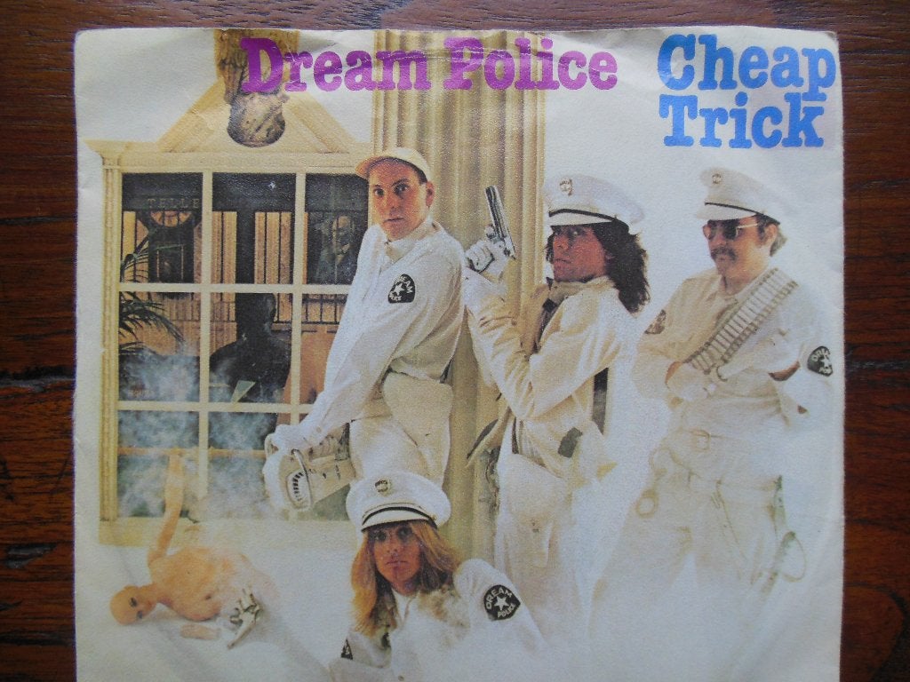 single cheap trick dream police 45rpm jukebox vinyl record, Gebruikt, 7 inch, Ophalen of Verzenden, Rock en Metal