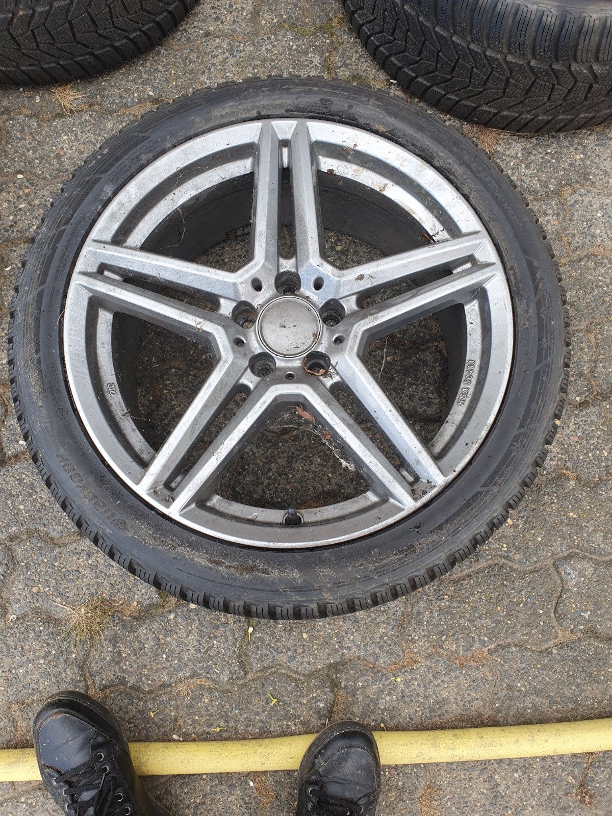 Tekoop 4 sportvelgen met zo goed als nieuwe winterbanden, Auto-onderdelen, Banden en Velgen, Gebruikt, 255 mm, Banden en Velgen