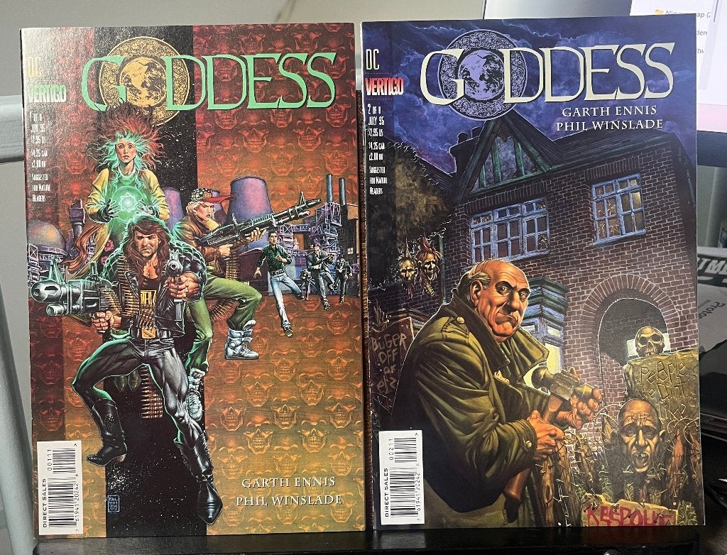 Goddess # 1-8 complete set (DC/Vertigo Comics), Garth Ennis, Complete serie of reeks, Ophalen of Verzenden, Zo goed als nieuw