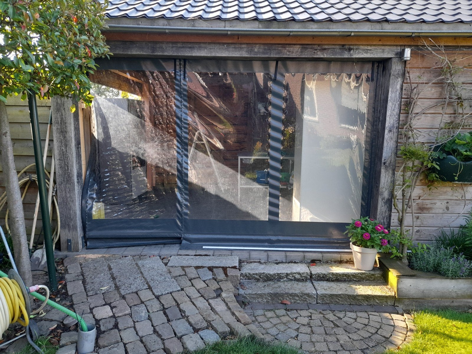 Zeil voor buitenruimte, Gebruikt, Ophalen of Verzenden, 150 tot 300 cm, 250 cm tot 450 cm