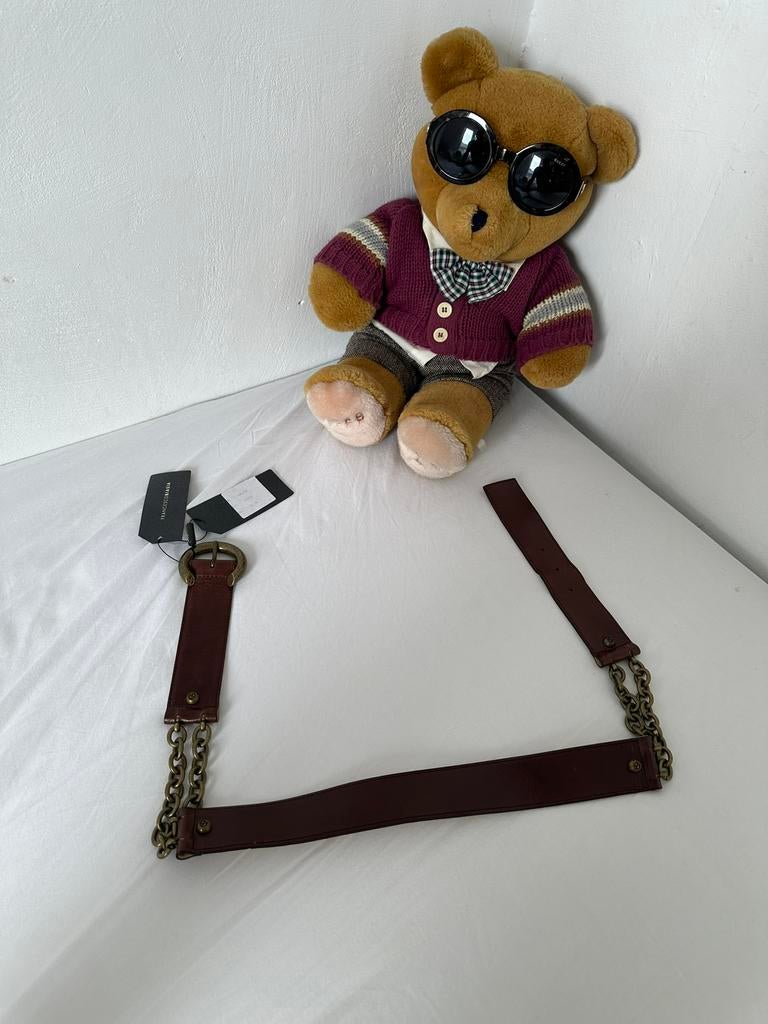Nieuwe Fransesco Biasia riem, Echt leder, Ophalen of Verzenden, 3 tot 5 cm, Bruin