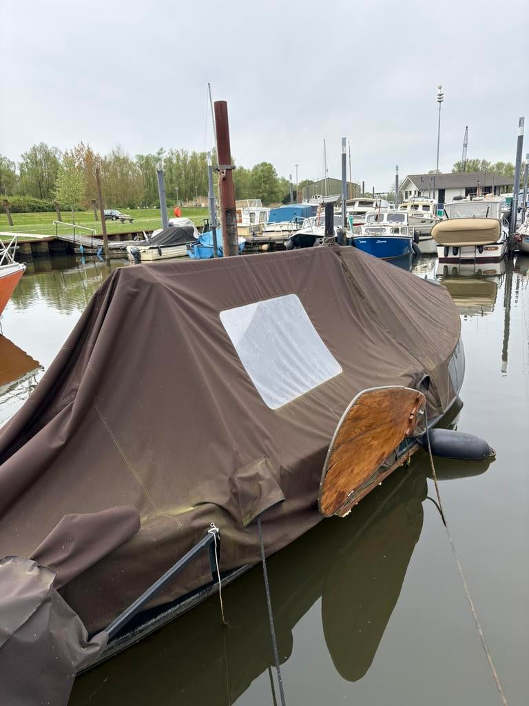 Te koop: Zalmschouw, Watersport en Boten, Platbodems, Ophalen, Gebruikt, Staal, Benzine