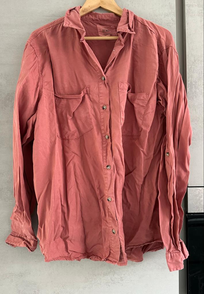 Gina Benotti Lyocell Blouse XL 48/50 - Zo goed als nieuw, Ophalen of Verzenden, Zo goed als nieuw, Maat 46/48 (XL) of groter, Roze
