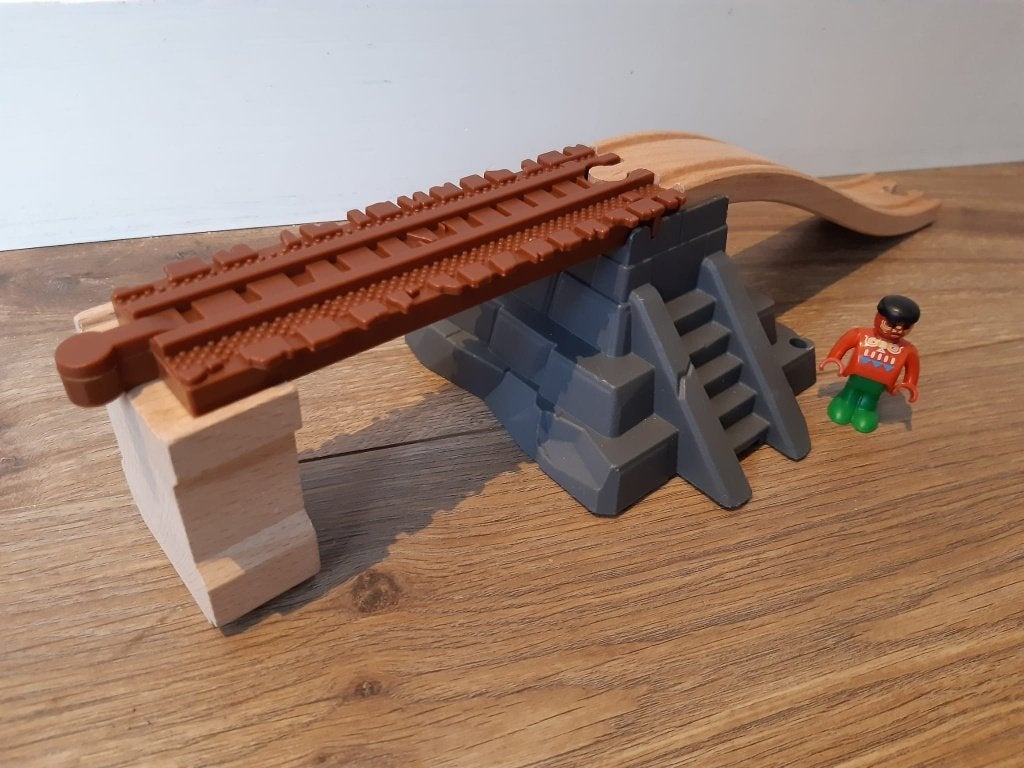Safari Tempel Onderdeel, Licht en geluid Houten trein spoor, Ophalen of Verzenden, Zo goed als nieuw