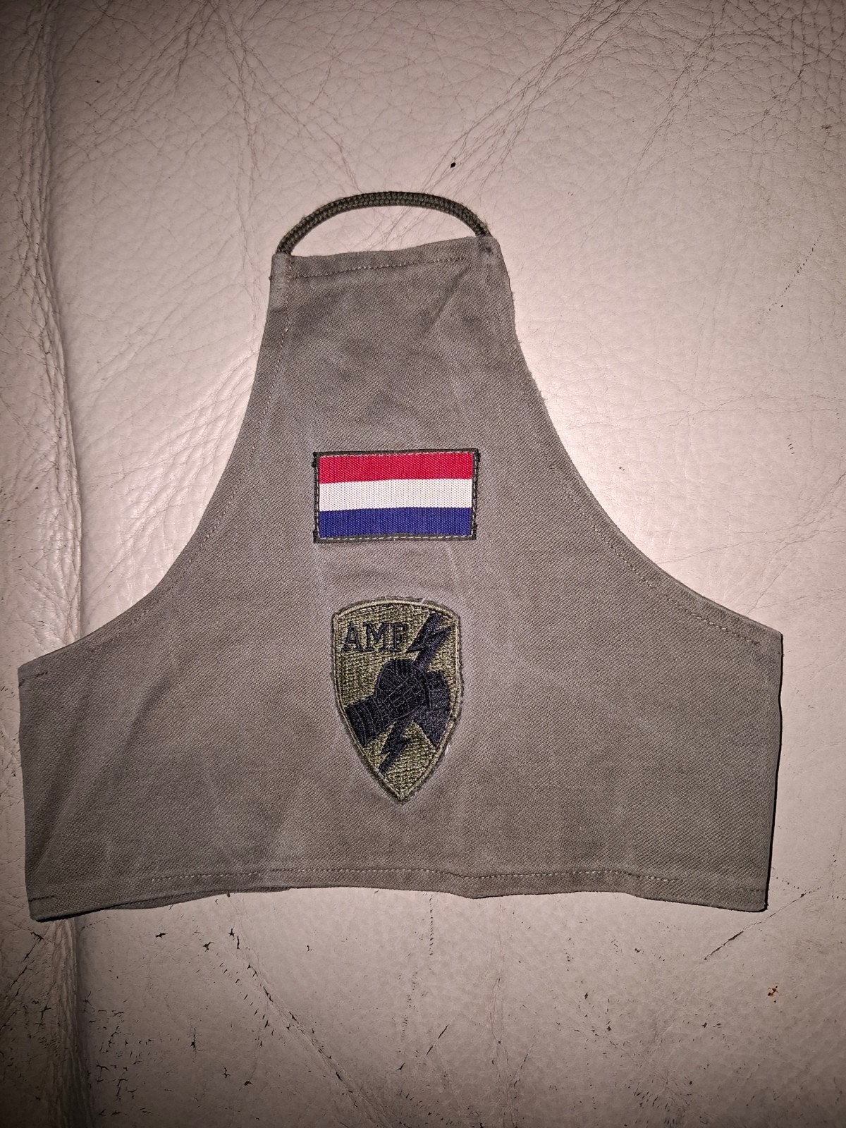 Korps Mariniers AMF schouderband, Verzamelen, Ophalen of Verzenden, Marine, Nederland, Embleem of Badge