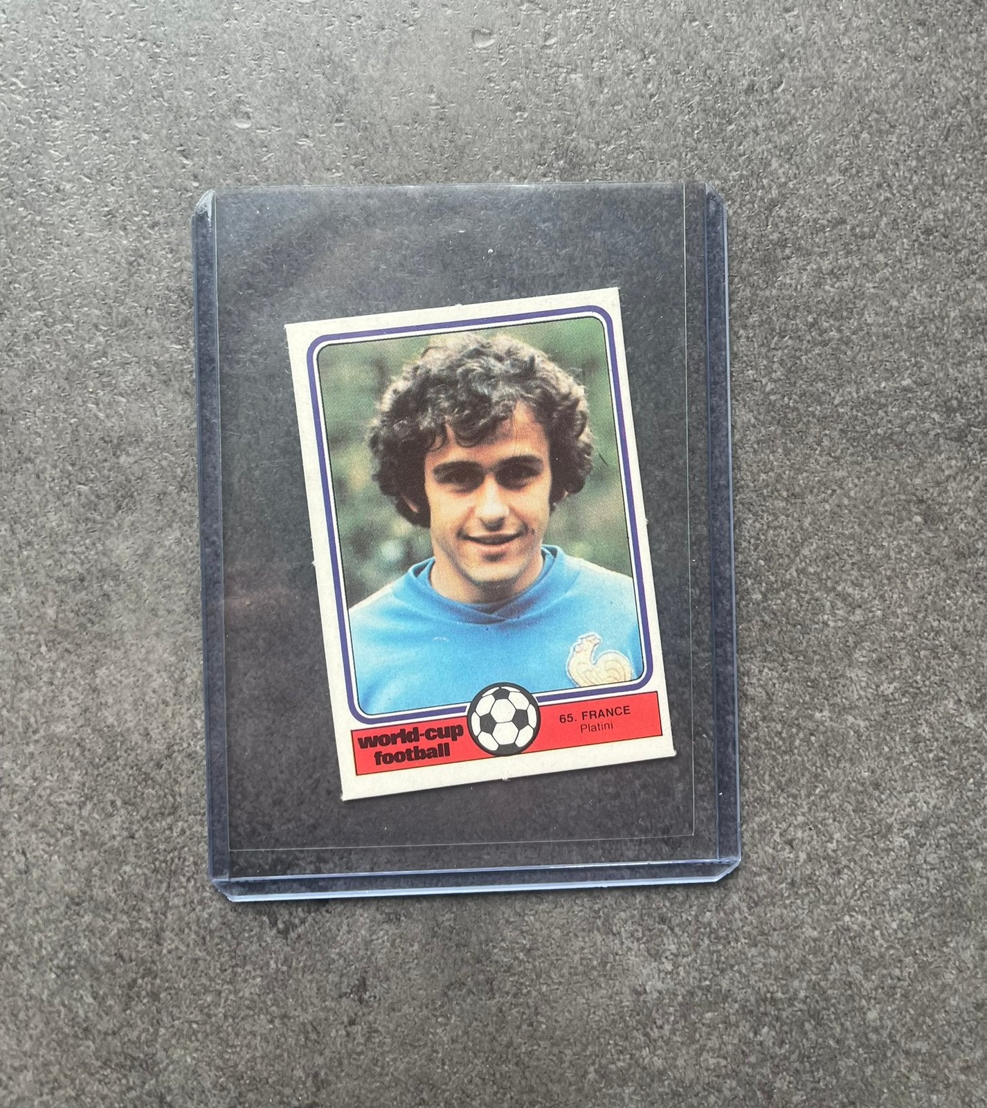 1978 Monty Gum WK Michel Platini Zeldzame Sticker, Hobby en Vrije tijd, Verzenden, Zo goed als nieuw, Sticker