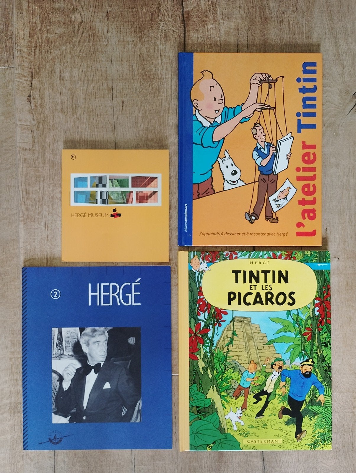 Kuifje Tintin Hergé set – Picaros facsimile 2007 + L’atelier, Gelezen, Meerdere stripboeken, Hergé ,Casterman, Ophalen of Verzenden