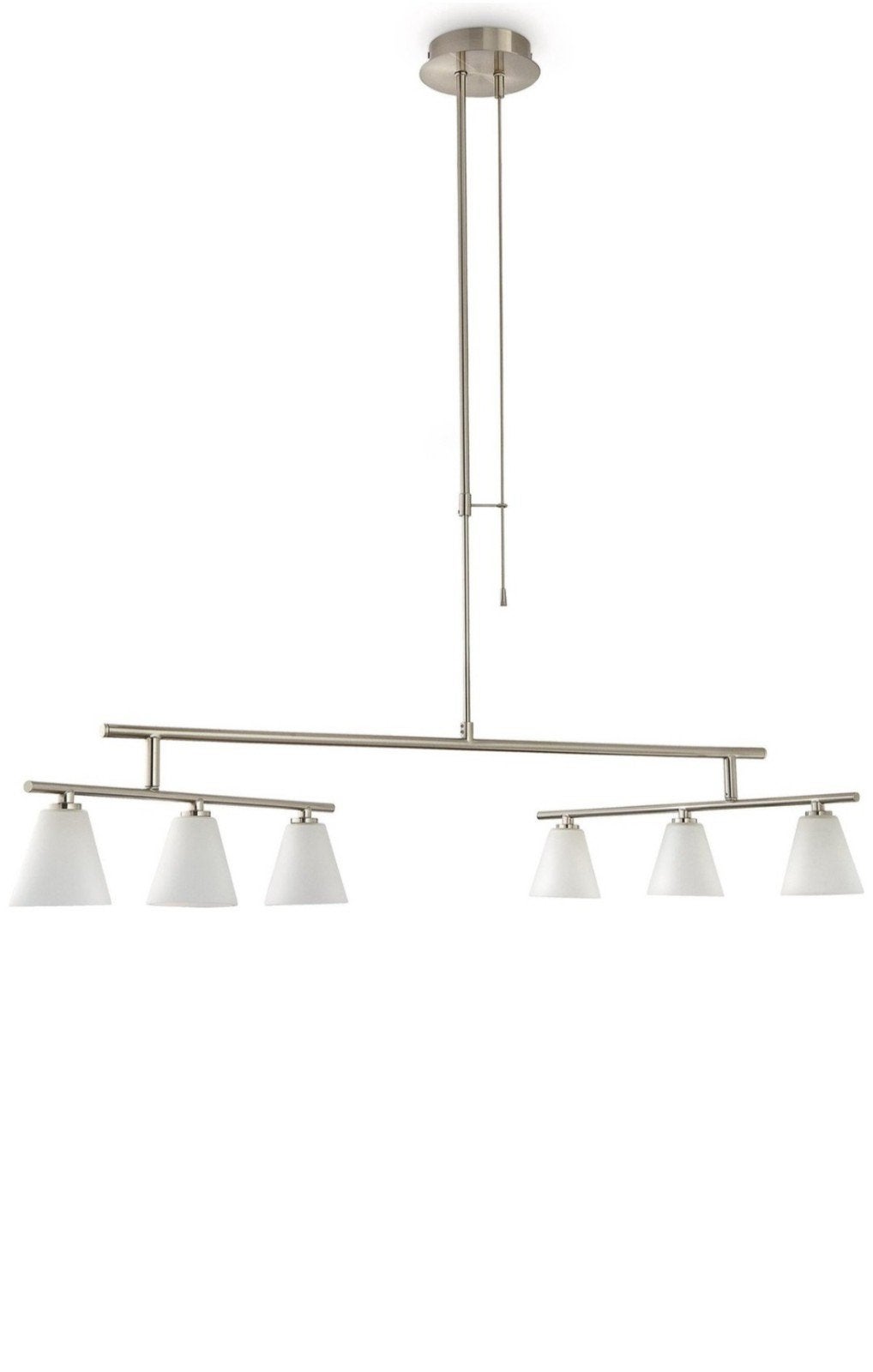Philips myLiving Dja Hanglamp eettafellamp- 6 Lichts - Grijs, Ophalen, Nieuw, Glas, Modern
