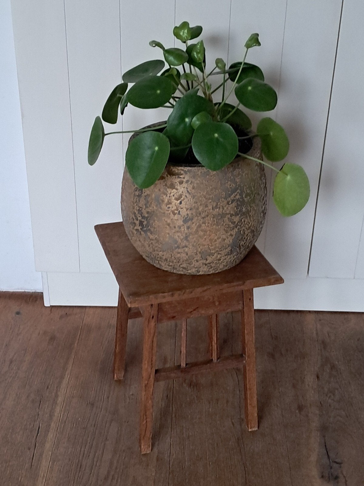 Antiek plantentafeltje/krukje, Ophalen, Hout