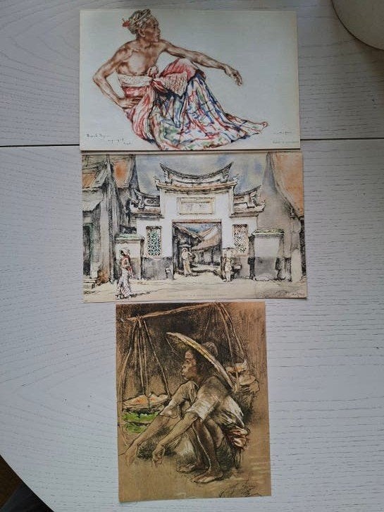 W.G.Hofker/ 3x litho's/ 1920-1940, Ophalen of Verzenden