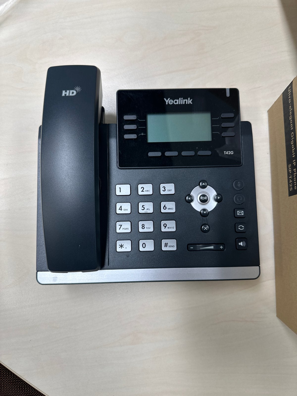 Yealink SIP-T42S Gigabit IP Telefoon - Zakelijk, Verzenden, Zo goed als nieuw, 1 handset
