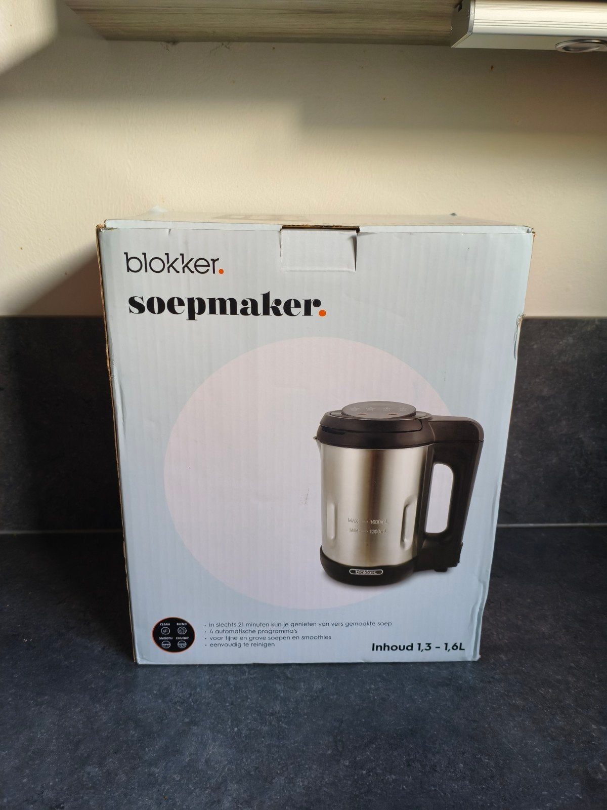 Blokker Soepmaker - Nieuw in doos, 4 liter of meer, Ophalen of Verzenden, Nieuw, 3 snelheden of meer