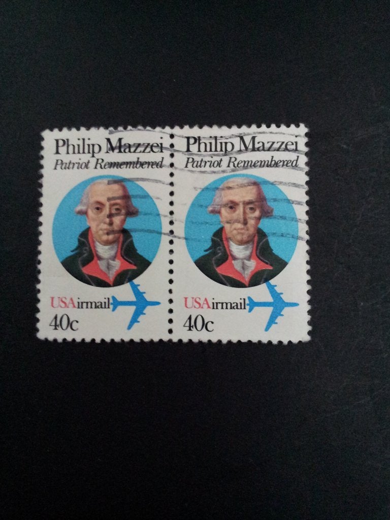 Amerika USA luchtpost strook B gestempeld, Ophalen of Verzenden, Gestempeld, Noord-Amerika