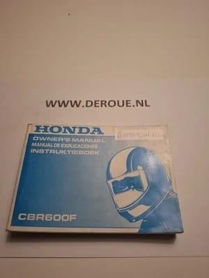 126 0WNERS MANUAL HONDA CBR600F  1989  USED, Motoren, Handleidingen en Instructieboekjes, Ophalen of Verzenden, Honda