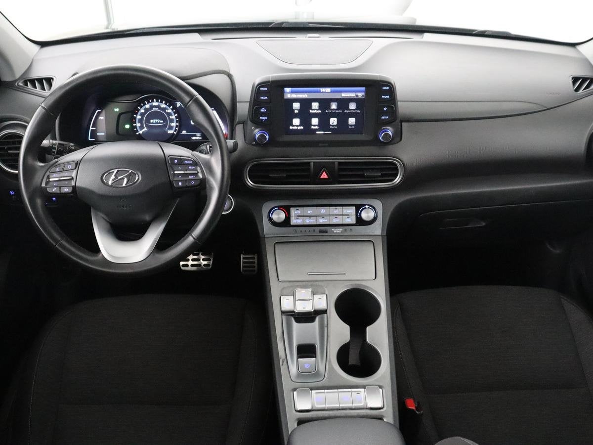 Hyundai Kona EV Comfort 64 kWh SOH 94% | Climate Control | C, Auto's, Stof, Gebruikt, Zwart, Origineel Nederlands