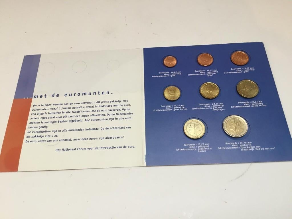 Nederlands euro-introductiepakket 2002, Ophalen of Verzenden, Overige materialen, Nederland