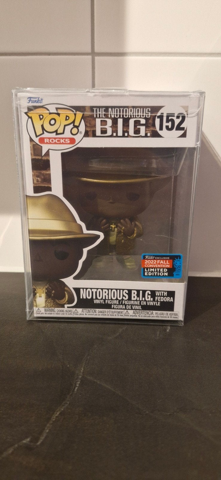Funko Pop! The Notorious B.I.G. 152 Gold Fall Convention, Ophalen of Verzenden, Nieuw