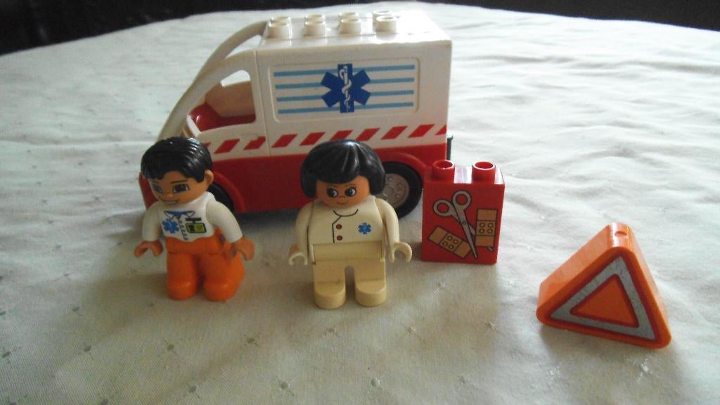 lego duplo ambulance, Ophalen of Verzenden, Gebruikt, Compleet, Duplo