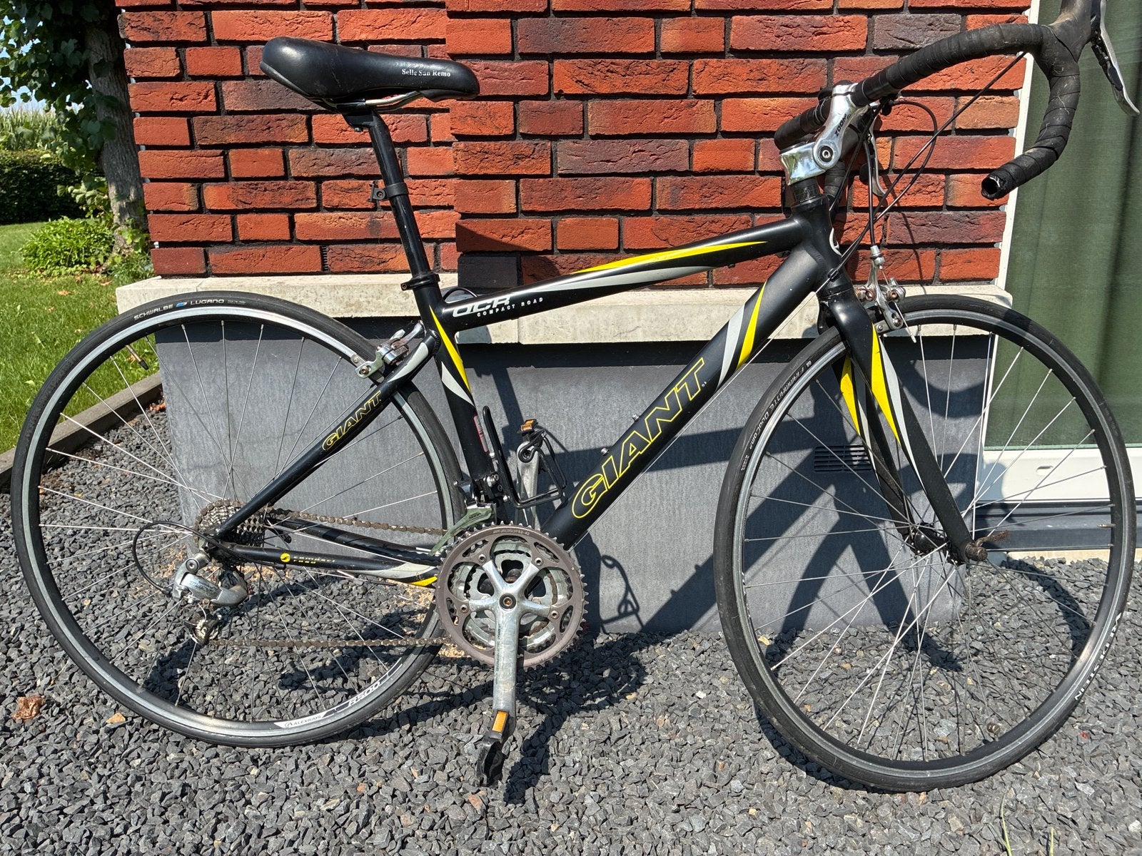 Giant OCR racefiets - Zwart/Geel, 28 inch, Gebruikt, Aluminium, Meer dan 20 versnellingen