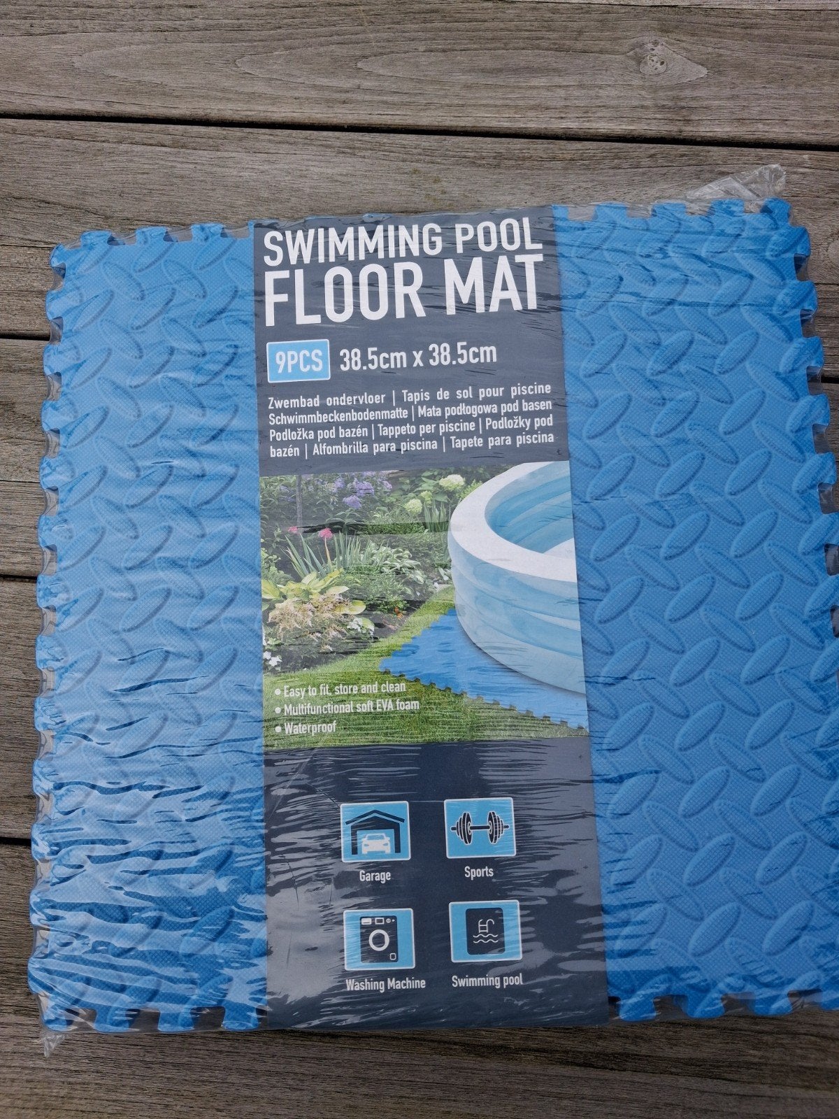 ZWEMBAD ONDER VLOERMAT  Nieuw, antislip, blauw., Tuin en Terras, Ophalen, Nieuw