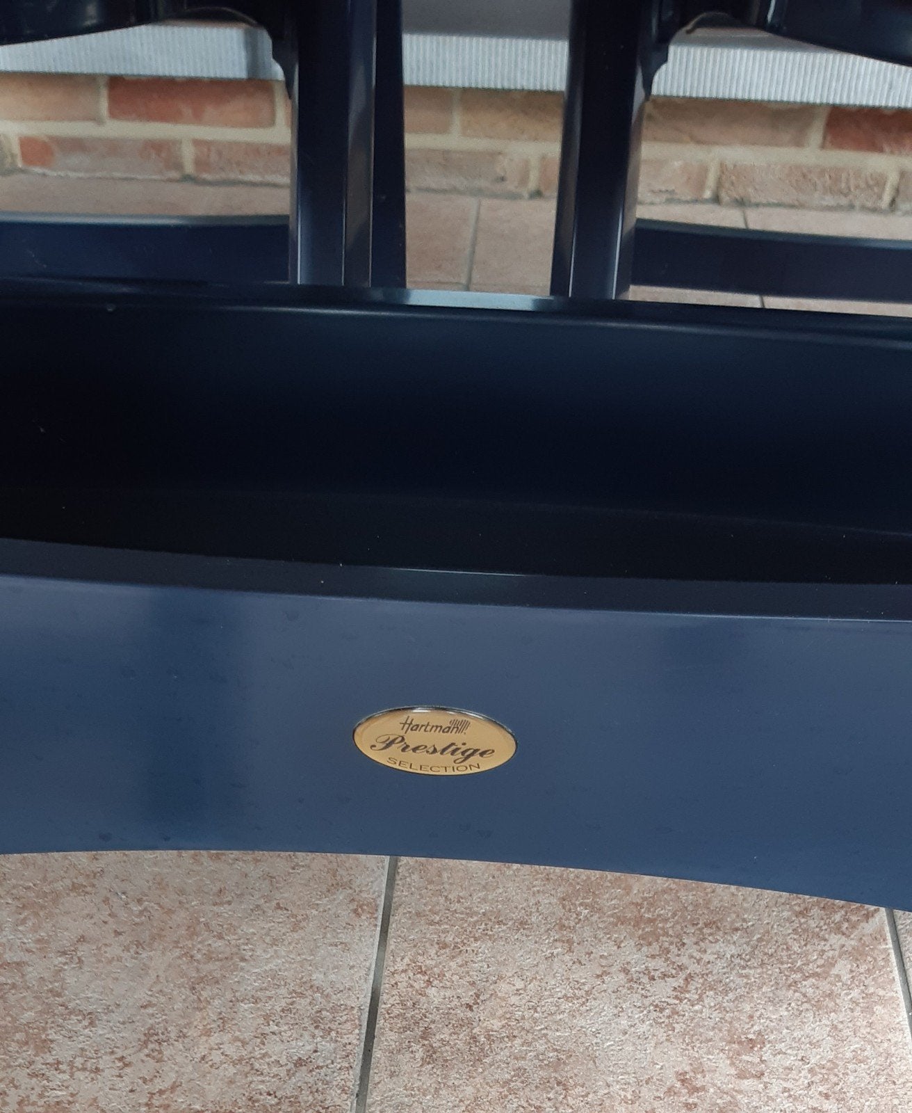 Hartmann prestige tuintafel met opbergvak en deksel, Ophalen, Gebruikt, Rechthoekig, Kunststof
