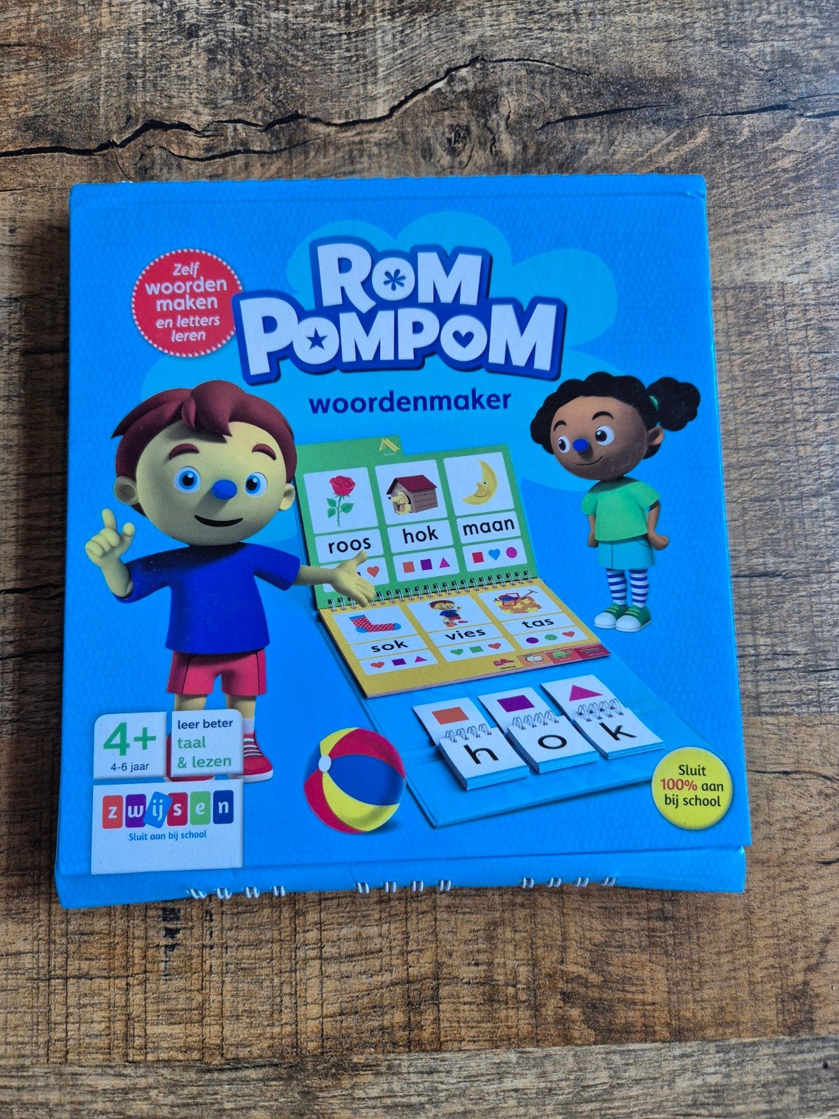 Rom Pom Pom Woordenmaker - Leer lezen en spellen, Kinderen en Baby's, Speelgoed | Educatief en Creatief, Ophalen, Zo goed als nieuw