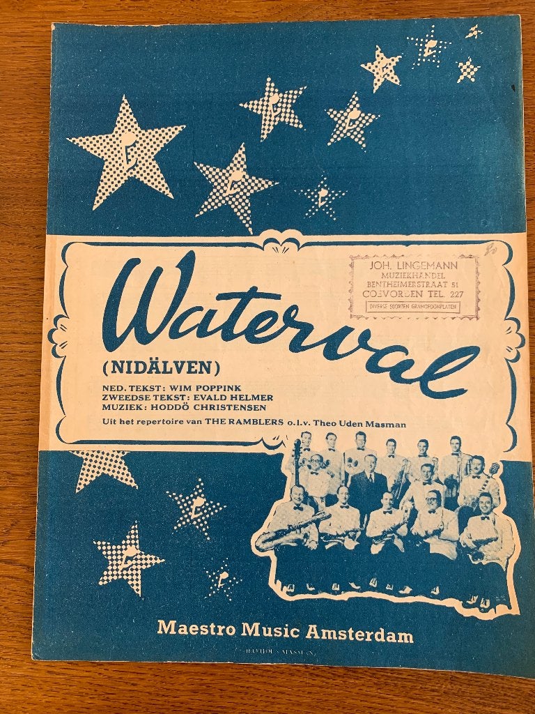 Bladmuziek "Waterval", Ophalen of Verzenden, Zo goed als nieuw, Artiest of Componist