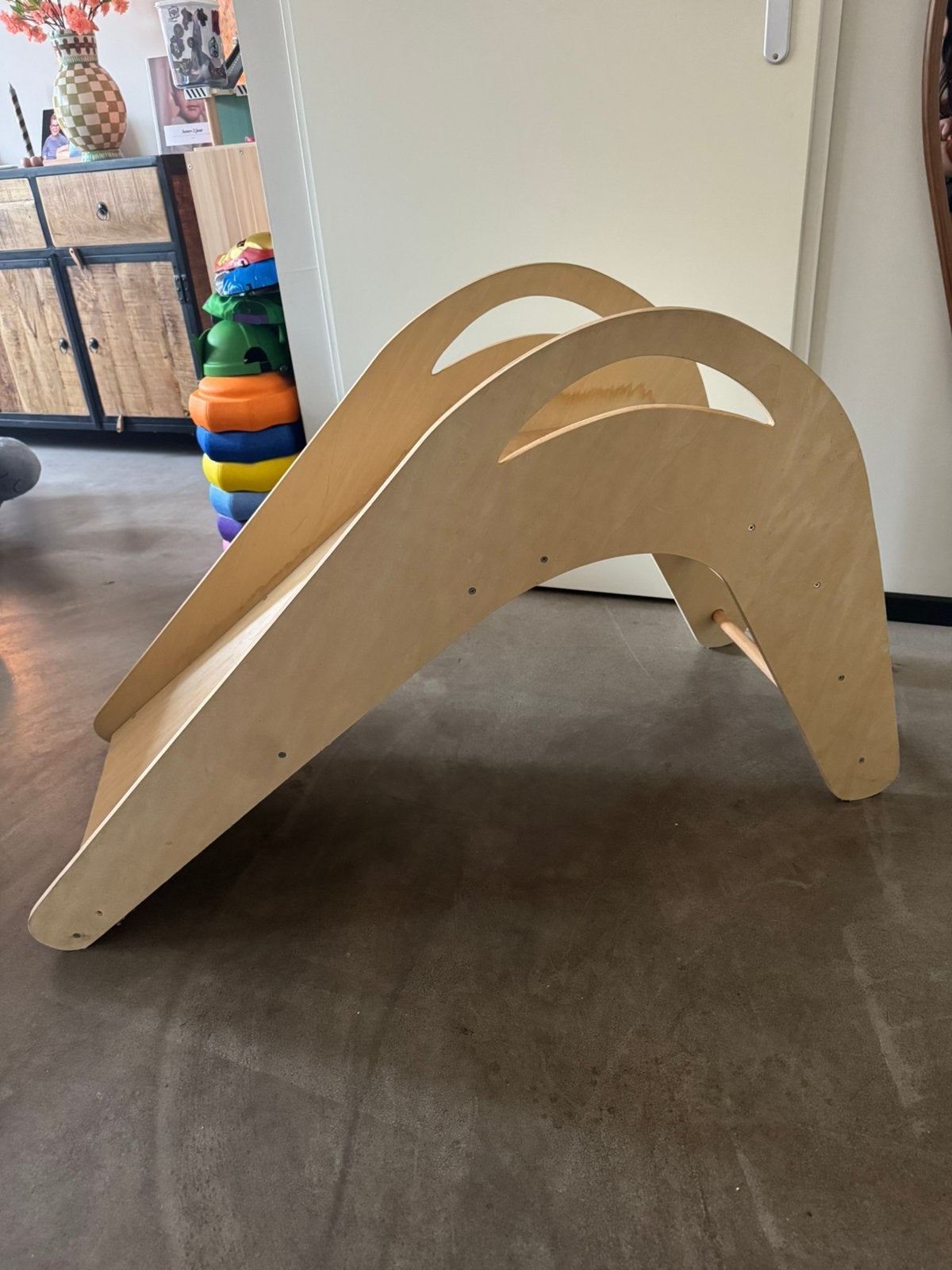 Houten glijbaan van Sklum, Ophalen, Gebruikt, Glijbaan