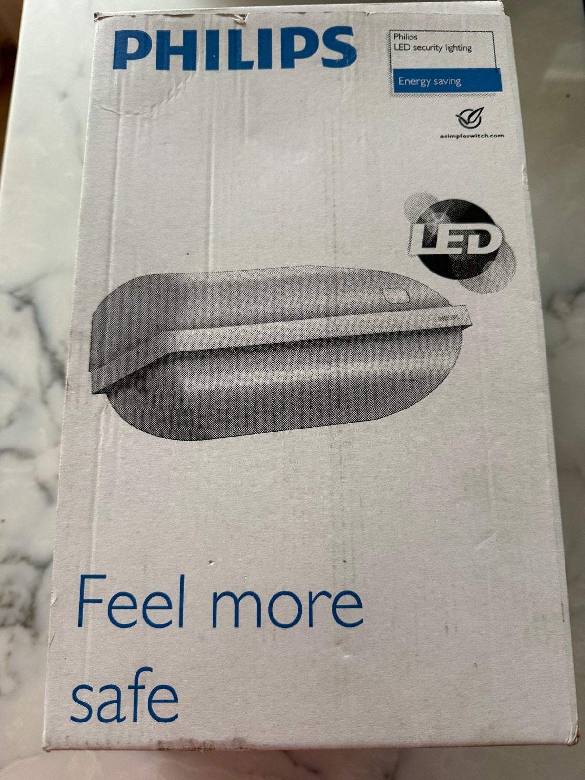 Philips LED Buitenlamp met Sensor - Nieuw in Doos, Kunststof, Minder dan 50 watt, Wandlamp, Nieuw