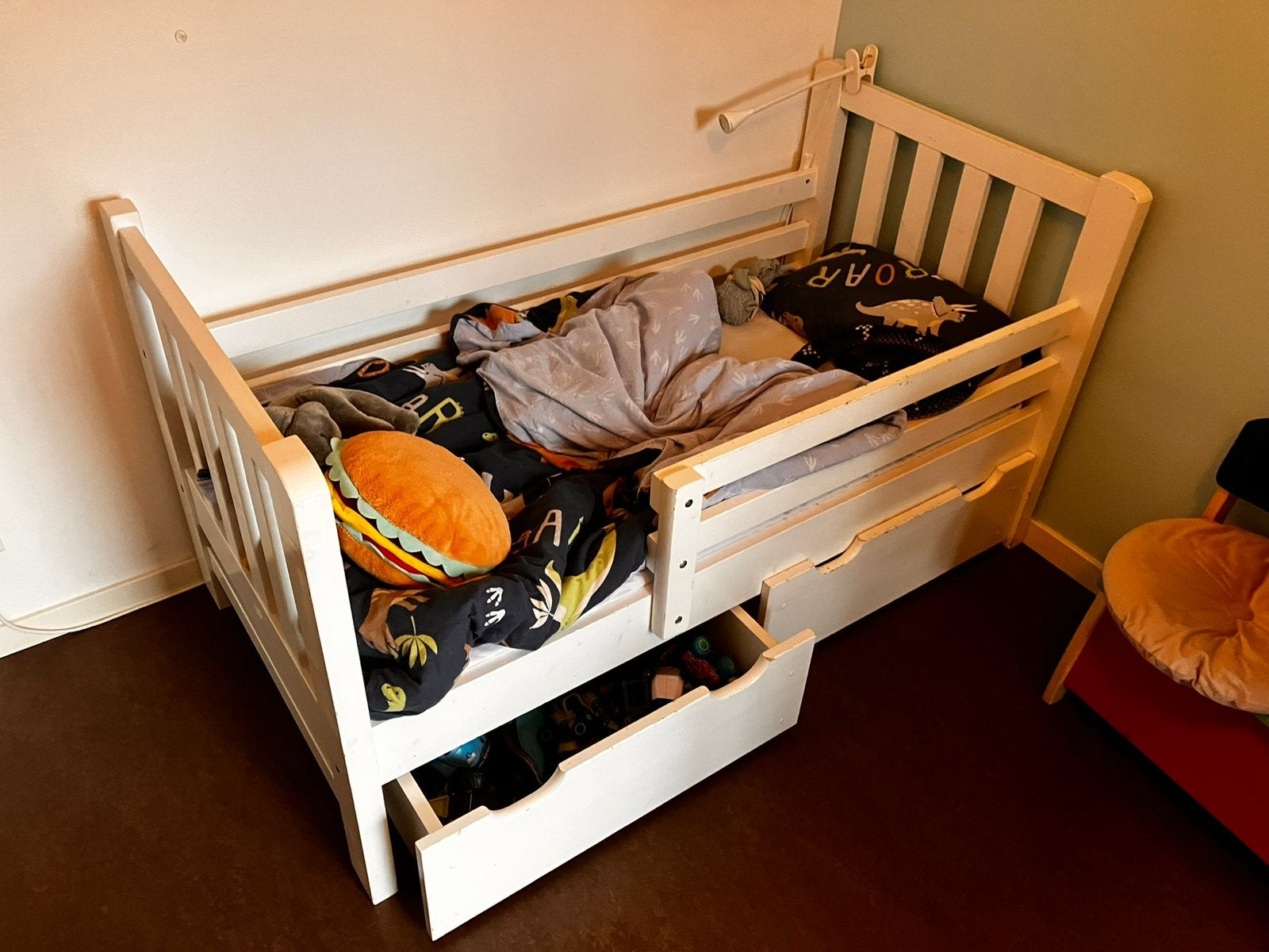 Kleuterbed 160 cm, Kinderen en Baby's, Gebruikt, 70 tot 85 cm, 140 tot 160 cm, Ophalen