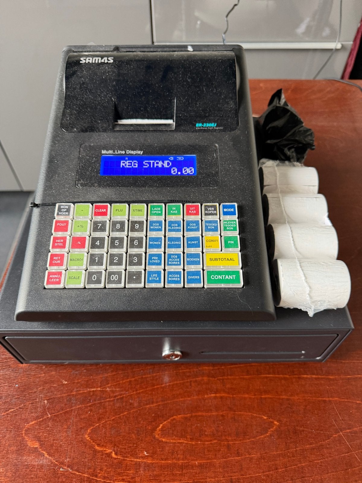 SAM4S ER-330EJ Kassa met Kassalade en Bonrollen, Ophalen