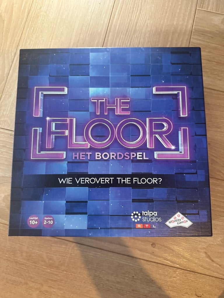 The Floor Het Bordspel - Wie verovert The Floor?, Vijf spelers of meer, Ophalen of Verzenden, Zo goed als nieuw, Identity Games