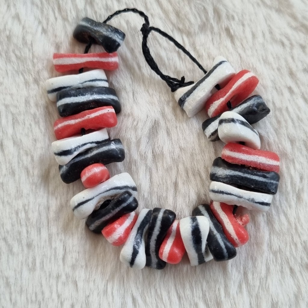 Afrikaanse glaskralen krobo tradebeads Ghana handelskralen, Kraal, Verzenden, NL, Nieuw