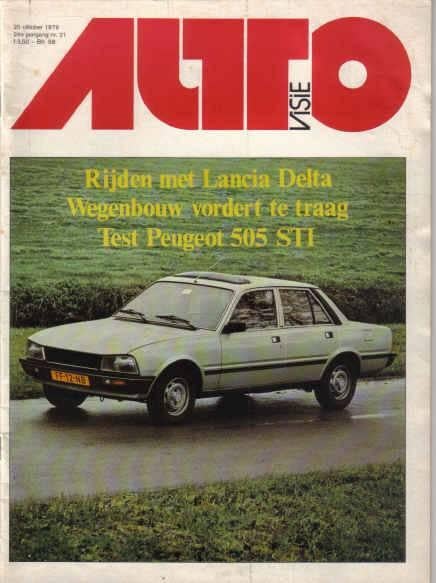 Autovisie 21 1979: Peugeot 505 STI - Renault Fuego - Citroen, Ophalen of Verzenden, Gelezen, Algemeen