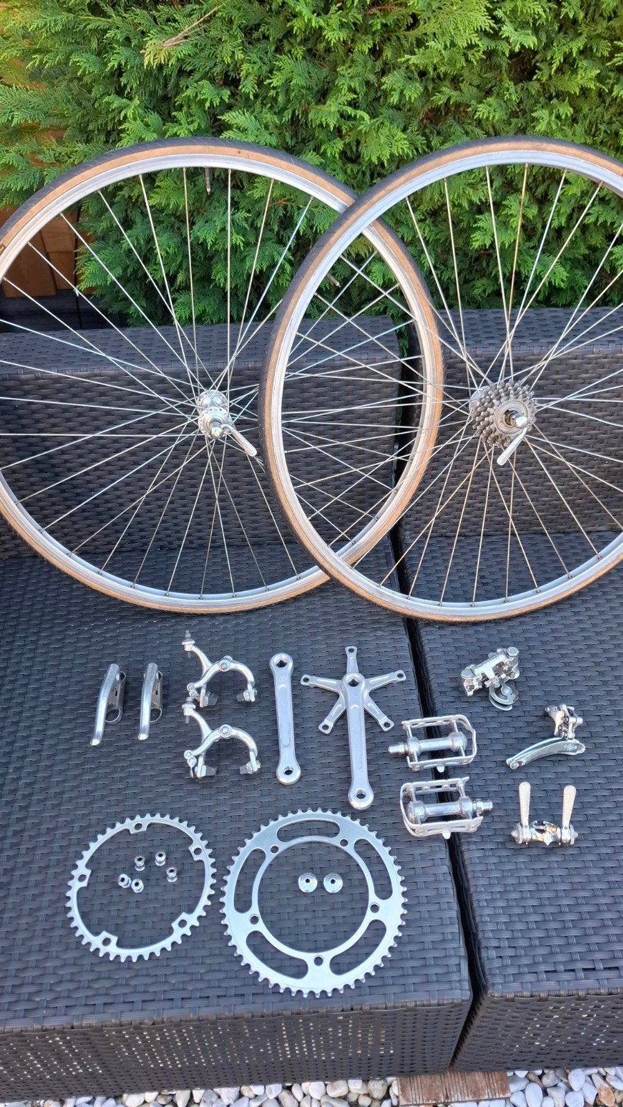 Campagnolo Gran Sport groepset 1978 + wielset, Ophalen, Gebruikt, Oldtimerfiets, Campagnolo