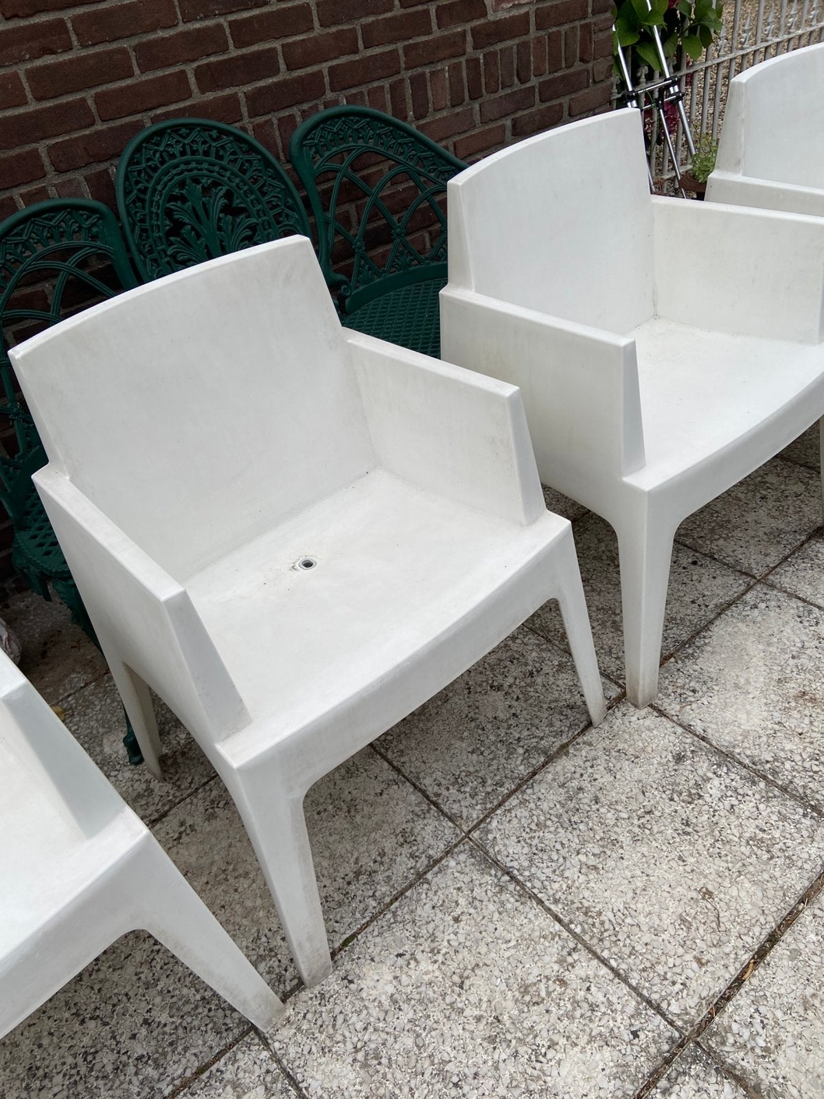 Design tuinstoelen Box van Siësta, Tuin en Terras, Tuinstoelen, Ophalen, Zo goed als nieuw, Kunststof