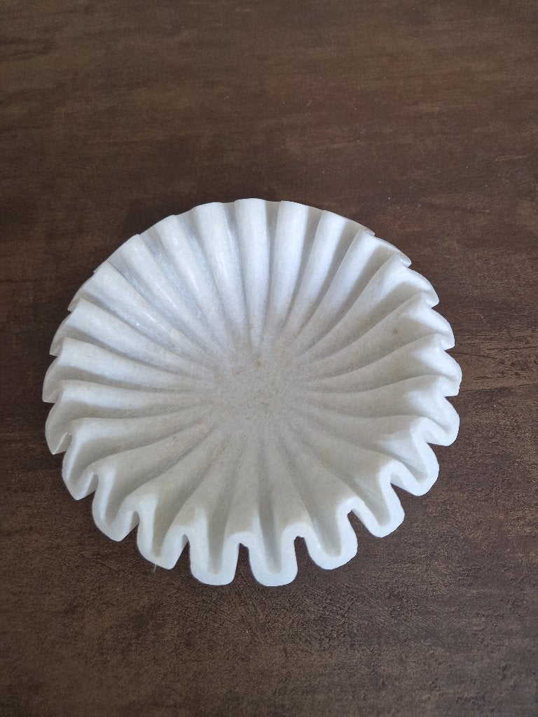 Schaal van marmer Ø 18 cm, Huis en Inrichting, Woonaccessoires | Schalen en Manden, Ophalen, Schaal, Rond, Nieuw