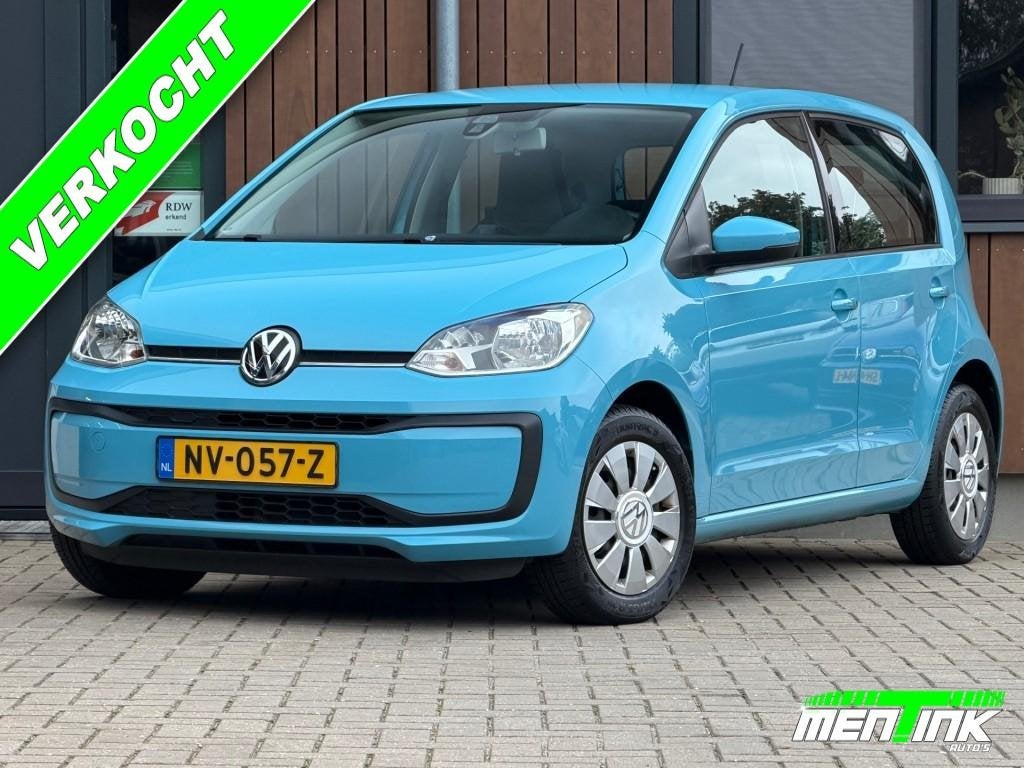 Volkswagen UP 1.0 Airco 5 drs N.A.P., Auto's, Gebruikt, Start-stop-systeem, Handgeschakeld, 3 cilinders